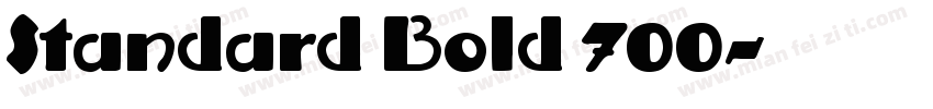 Standard Bold 700字体转换